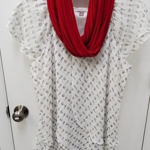 Roz & Ali Top and Scarf